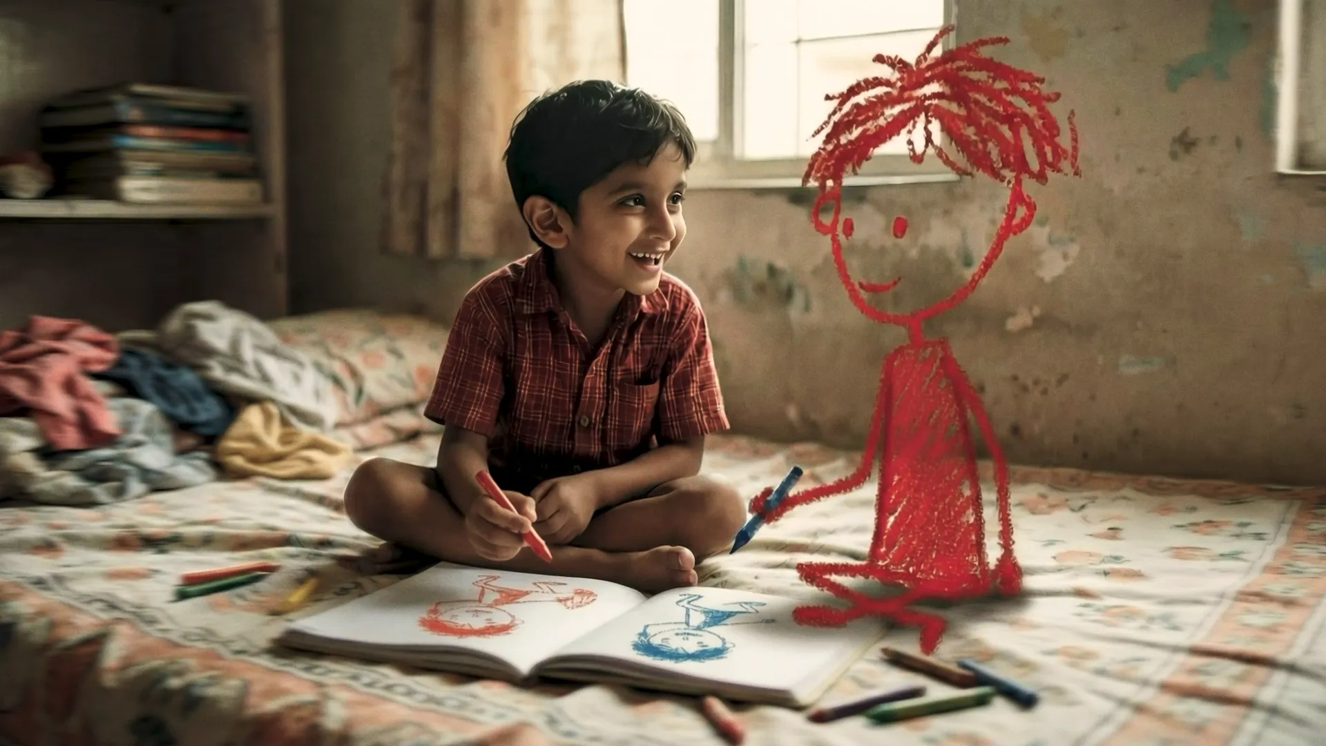 Still from My Red Crayon